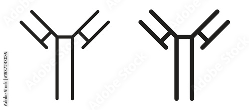 Antibody icon vector design template and illustration EPS10.
