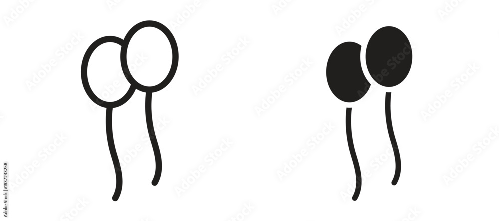 Fototapeta premium Balloon icon vector design template and illustration EPS10.