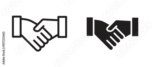 Business deal icon vector design template and illustration EPS10.