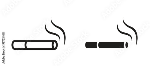 Cigarette icon vector design template and illustration EPS10.