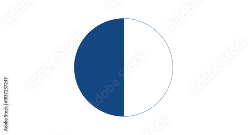 Free Download A Split Circle Design Depicting Division, Contrast, or A Visual Half-and-Half Composition - GFXLoad
