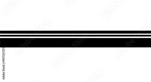 Line black horizontal with white stripes featuring divider, separator, border with graphic and design elements for