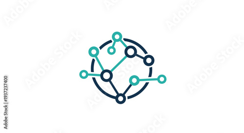 Abstract Connectivity Design Depicting Digital Links and Data Transmission Visualization