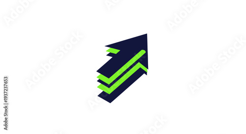 Free Download Abstract Arrow Design Suggesting Growth, Progress, and Business Development on White Background - GFXLoad