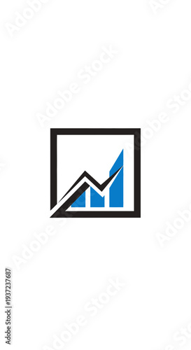 Free Download Abstract Business Chart Symbol Illustrating Growth, Progress, and Strategic Analytics for Success - GFXLoad