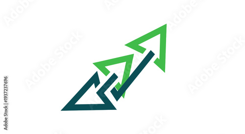 Free Download Abstract Arrow Design Suggesting Growth, Progress, and Forward Movement to Success - GFXLoad