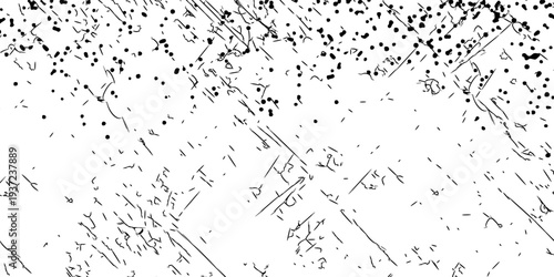 Crack seamless pattern. Repeating crackle texture. Black stone effect on white background. Repeated ground structure for prints design. eps 10