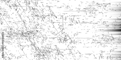 Crack seamless pattern. Repeating crackle texture. Black stone effect on white background. modern illustration