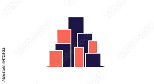 Abstract Cityscape Illustration Depicting Modern Architecture And Contemporary Design