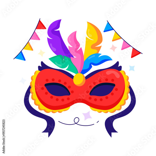 An editable design illustration of eye prop