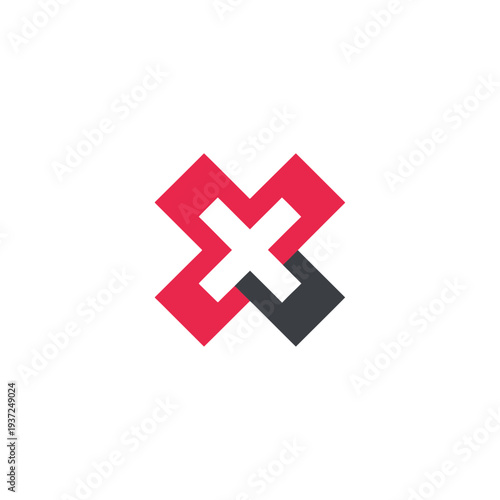 Abstract Geometric Emblem Illustrating Interconnection And Modern Design Aesthetic In Symbolic Forms