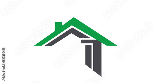 Abstract Geometric House Logo Design With Modern Minimalist Concepts For Business Purposes
