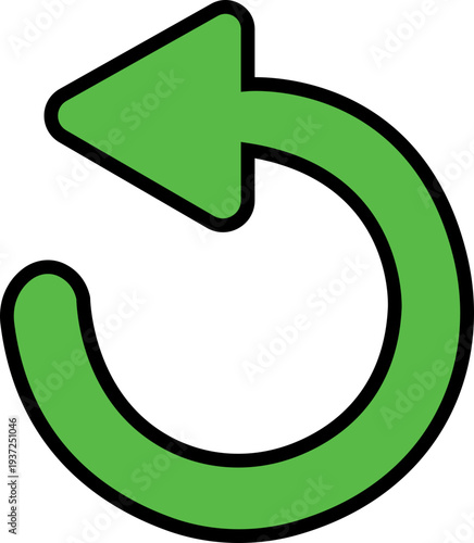 Curved Arrow Icon Group in Flat Style Vector, Direction Pointer Navigation Symbol Bundle Pack, Swirl Rotate Flow Sign Silhouette Outline Design