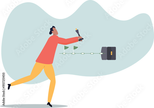 Strategic planning process, business or work progress achievement, journey, step to success, career development,human life and situation.