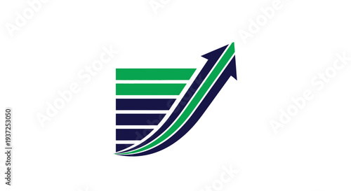 Abstract Growth Arrow Signifies Progress And Success In Corporate And Business Settings