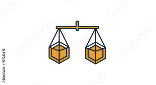 Abstract Illustration of Balance, Equilibrium, Fairness, Comparison, and Weighing the Options