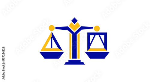 Abstract Scales Depicting Balance and Justice, Ideal for Legal and Ethical Concepts