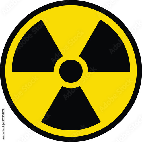 Radioactive Symbol Warning Caution Danger Sign Radiation Hazard Alert Danger