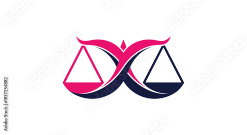 Abstract Scales Symbolizing Justice And Balance For Legal Professions And Businesses
