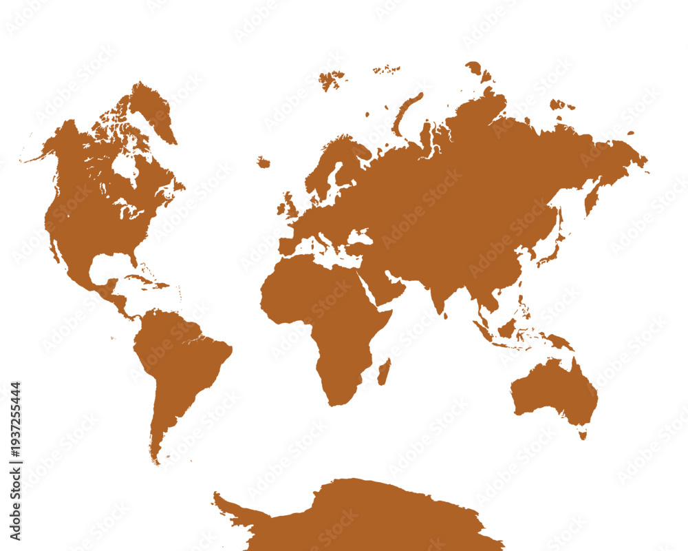 Fototapeta premium World Map, sign silhouette. World Map Globe. Vector Illustration isolated on transparent background.
