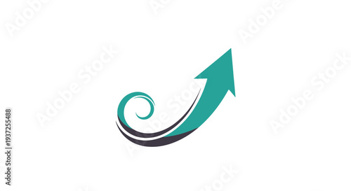 Abstract Swirl Arrow Icon Represents Growth, Success, and Forward Progression Free Download Abstract Swirl Arrow Icon Represents Growth, Success, and Forward Progression - GFXLoad