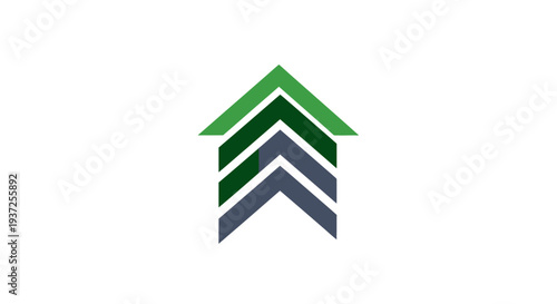 Abstract Upward Arrow Design Representing Growth, Progress, And Forward Momentum Graphics