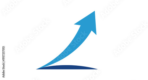 Ascending Arrow: Graphic Representation of Growth, Progress, and Forward Momentum