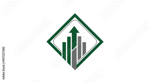 Business Growth: A Dynamic Logo Representing Rising Financial Success and Progress
