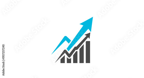 Ascending Financial Chart Depicting Growth And Positive Economic Trends In Business Sector
