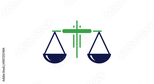 Balance Symbol Represents Justice, Fairness, and Equilibrium Against a White Background