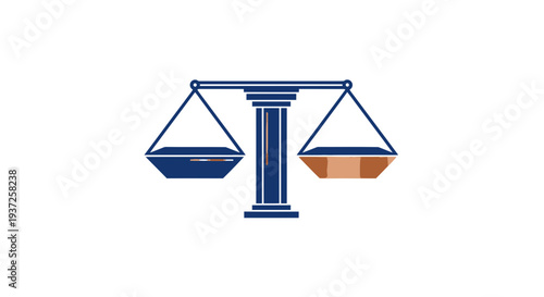 Conceptual Illustration Depicting Justice Balance and Equitable Decision Making for Legal