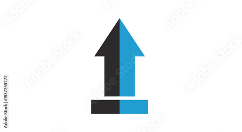 Free Download Dual-Toned Arrow Ascending: A Symbolic Representation Of Progress And Growth With Design - GFXLoad