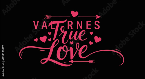 Valentines day true love illustration