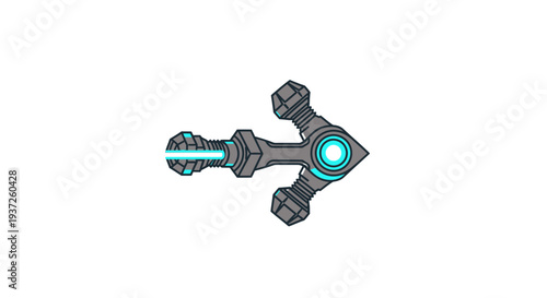 Futuristic Arrow Design Representing Technology, Innovation, and Digital Direction