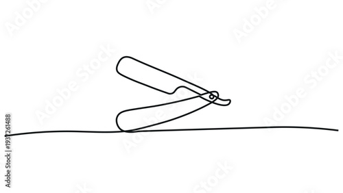 A pair of scissors on a flat surface