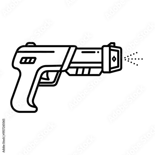 Spray gun nozzle applicator tool.