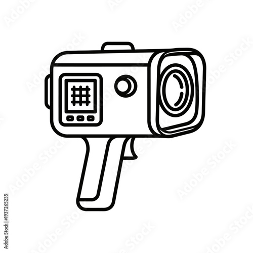 Black and white action camera device.