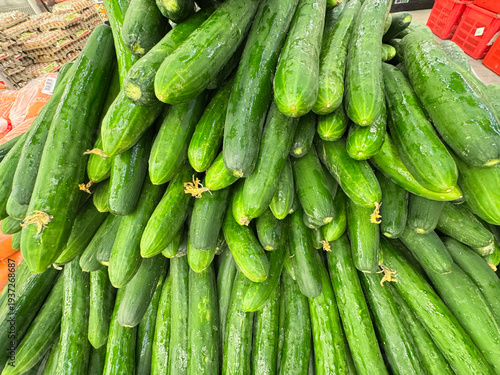 Market Cucumbers Stack