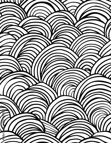 Zentangle Coloring Page, abstract black and white art, doodle coloring page, meditation Coloring Page, adult coloring page