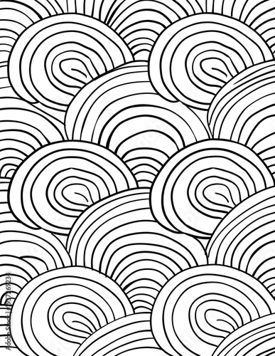 Zentangle Coloring Page, abstract black and white art, doodle coloring page, meditation Coloring Page, adult coloring page