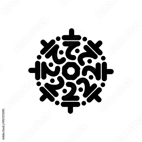 Symmetrical Futuristic Symbol Crop Circle Design 20