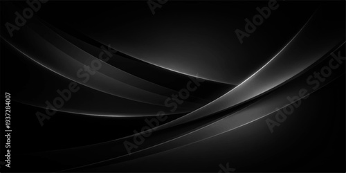Abstract black and white background featuring a flowing blue wave pattern with light lines and 3D motion design for a dark energy texture wallpaper