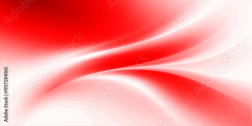 A soft flowing silk fabric with wavy red and pink motion curves creates an abstract satin texture design for a smooth vector wallpaper backdrop