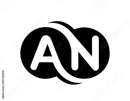AN initial logo,an letter logo,an connecting logo