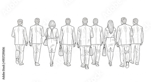 Group of Men Standing Together.