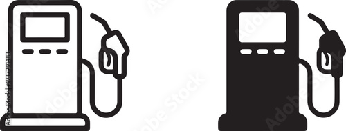 fuel pump icon with transparent background