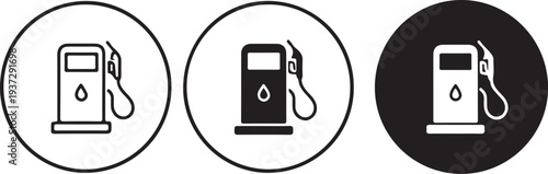fuel pump icon with transparent background