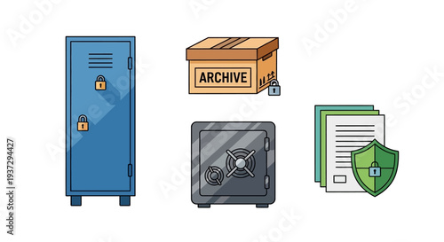 Data Security Storage Cabinet Safe Archive.