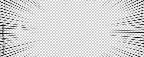 Black comic book transparent background