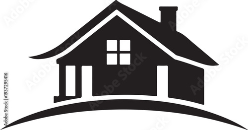 Home care icon in flat style. Hand hold house vector illustration on white isolated background